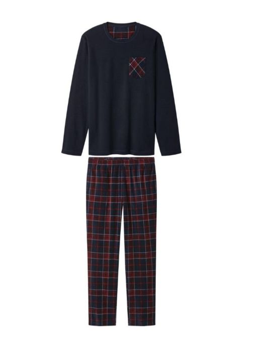 M-L-XL Тепла флісова чоловіча піжама, livergy.