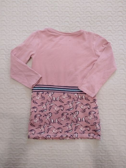 Tunika/Sukienka w koniki dla dziewczynki, marki Lemon Beret, roz. 110