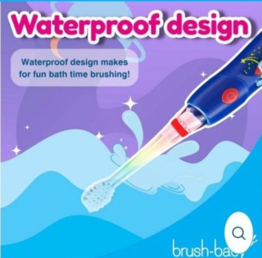 KidzSonic зубна щітка для малюків 3+, brush -baby, Британія, Rocket.