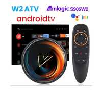 Приставка+Air mouse Vontar W2 4/32 смарт тв TV BOX голосовое управлени