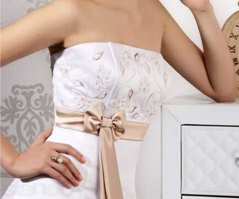 Свадебное платье "Кофейный десерт"