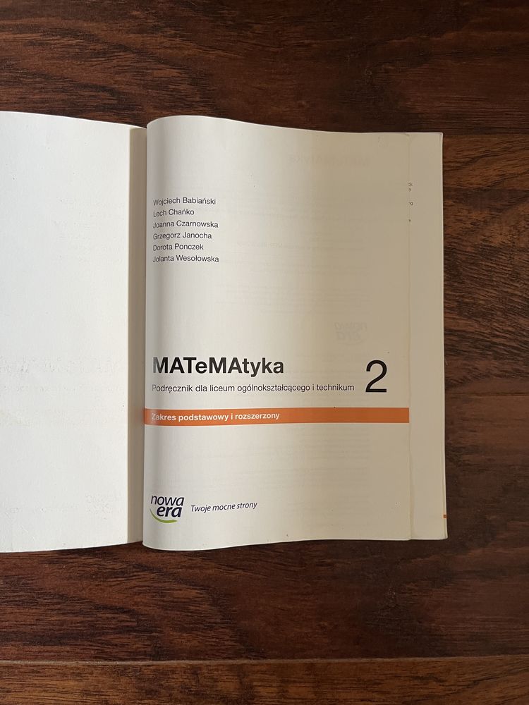Podręczniki matematyka klasa 1 i 2