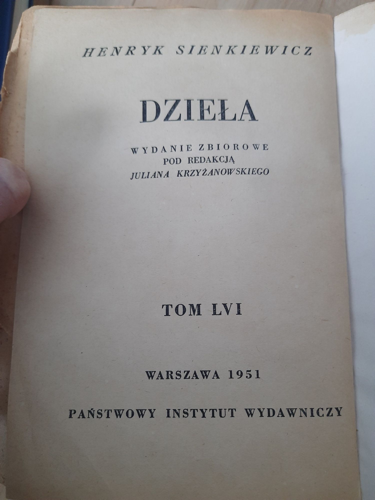 Henryk Sienkiewicz, dzieła LVI, Korespondencja tom II, wydanie 1951 r.