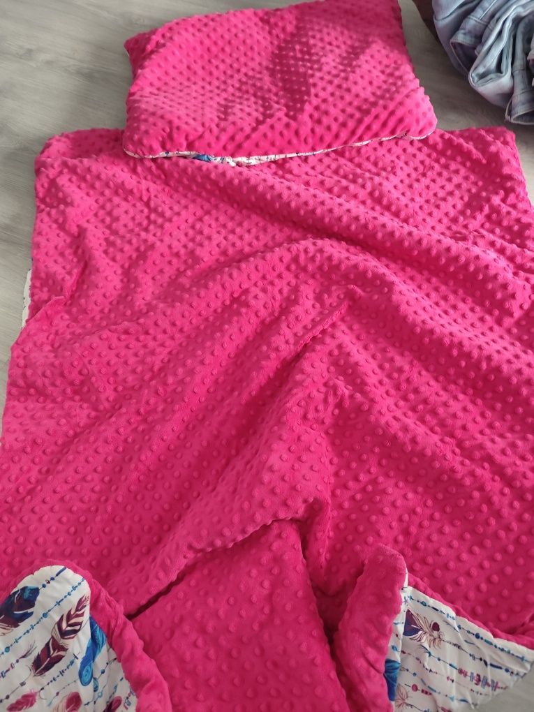 Wyprawka do łóżeczka handmade, dwustronny komplet, pościel, ochraniacz