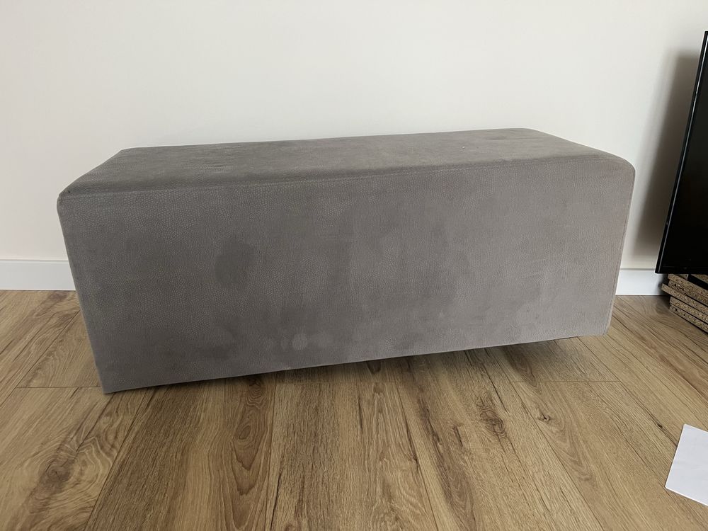 Sofa szara Duza w krztalcie L prawa z funkcja spania