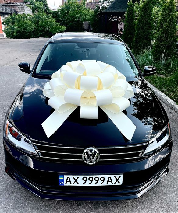 Белый Бант на машину ( 1 метр )