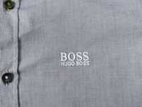 HUGO BOSS рубашка regular stretch оригинал M серая