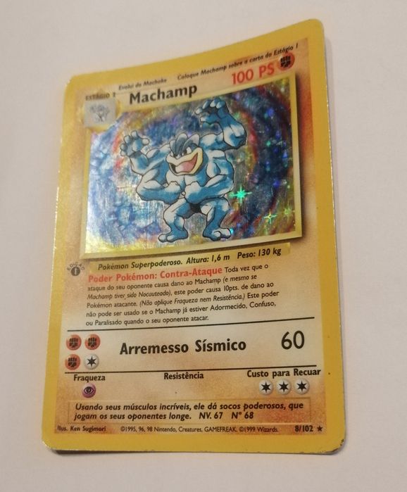 Carta pokemon machamp 1° edição