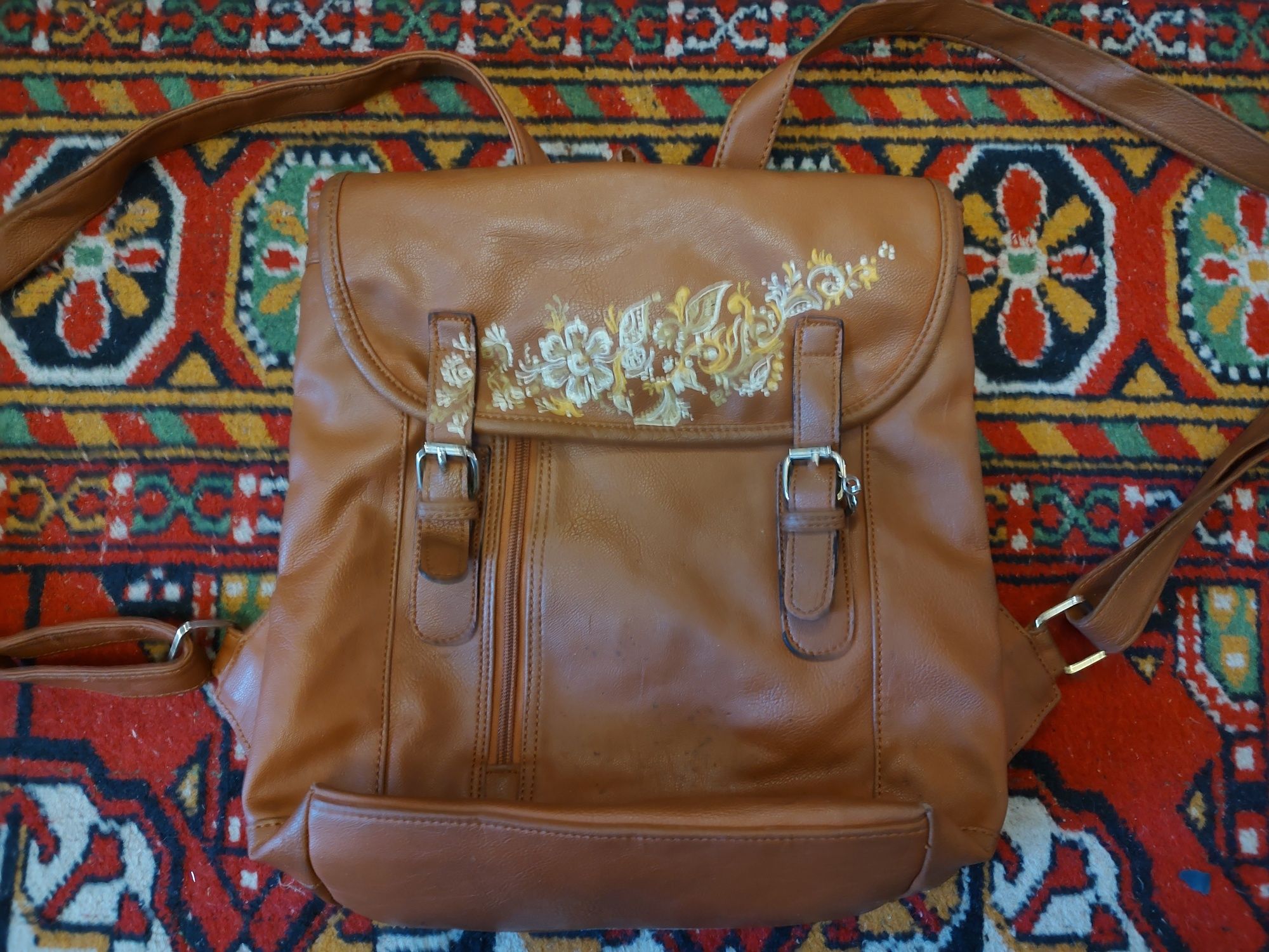 Рюкзак-сумка женская (кожзам)