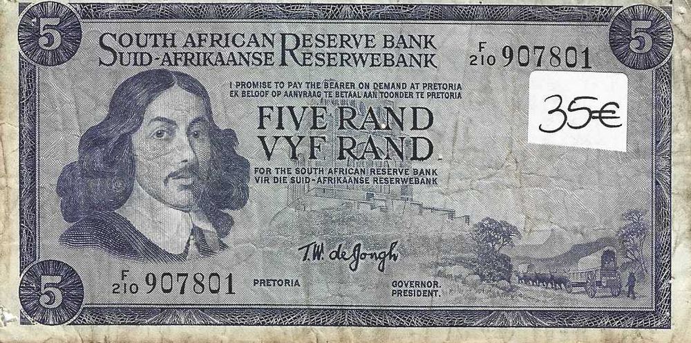 Notas antigas- África do Sul