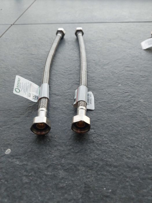 Wężyk w oplocie, stal nierdzewna nowe