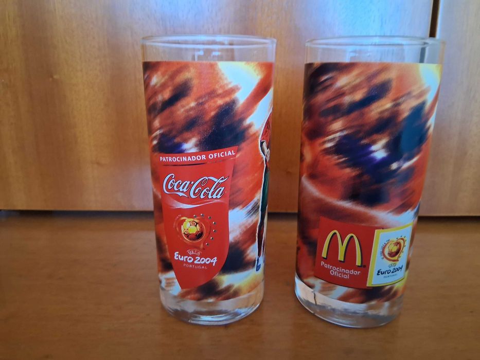 Copos de coleção de jogadores de futebol