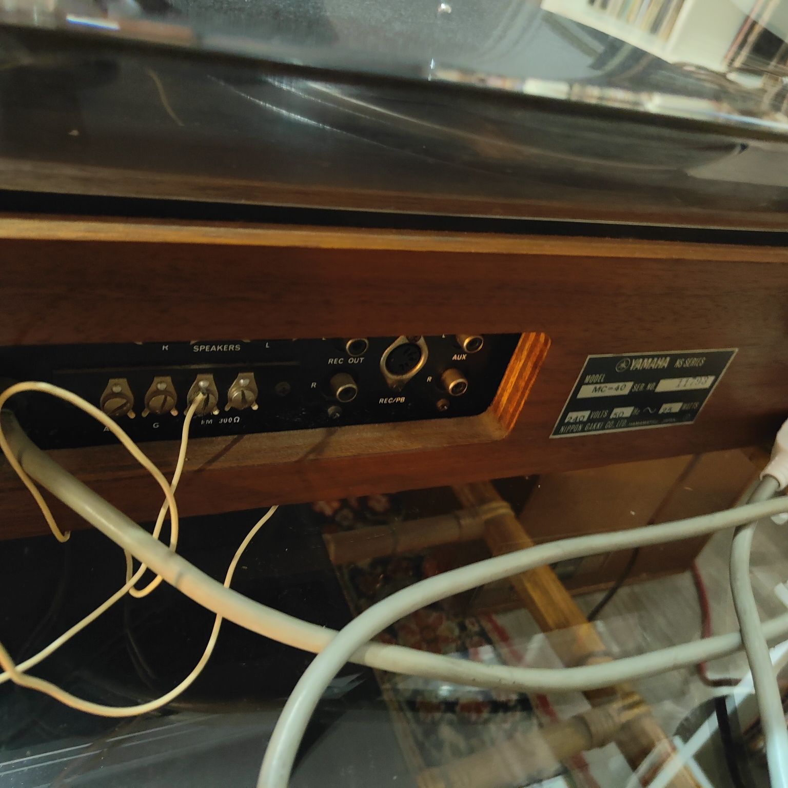 Aparelhagem - Yamaha MC 40 - Gira disco, Radio, colunas