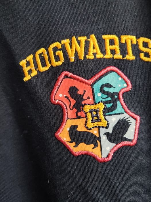 Pajac Harry Potter z kapturem bez stópek na zamek rampersy z długimi r