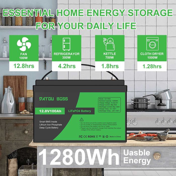 Акумулятор LiFePo4 12В 100А/год