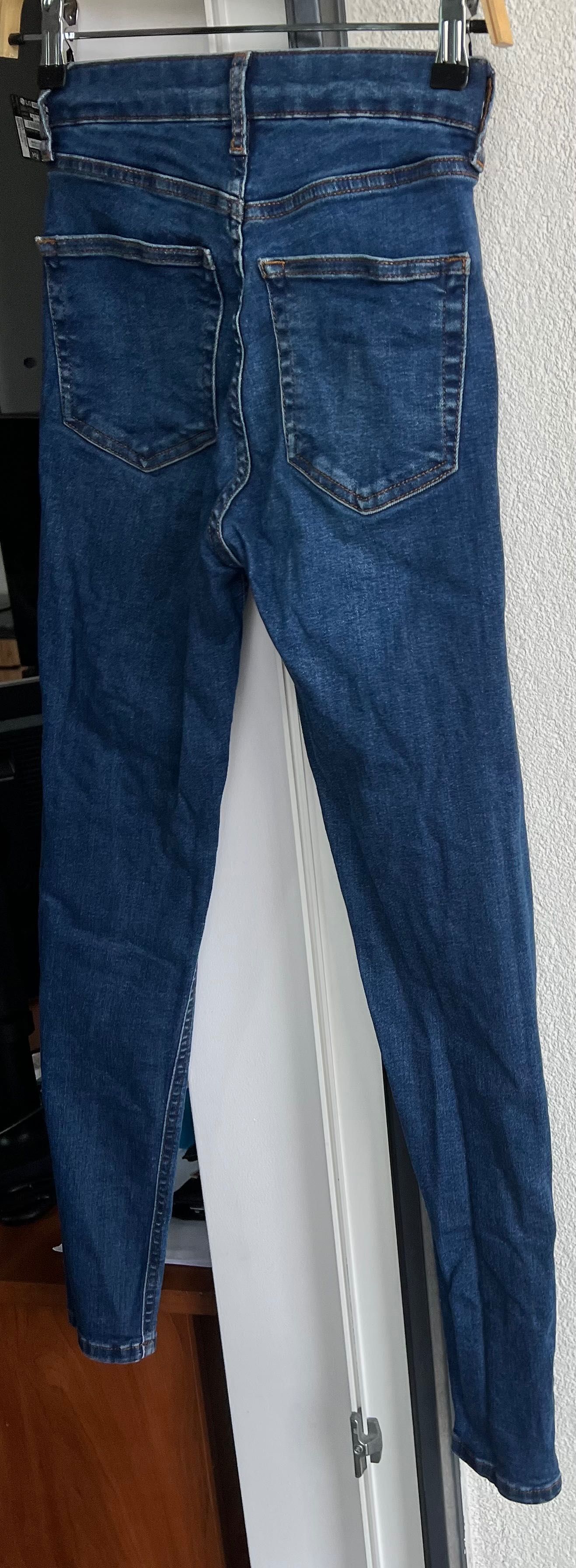 Spodnie jeansy damskie rurki Topshop 25x32