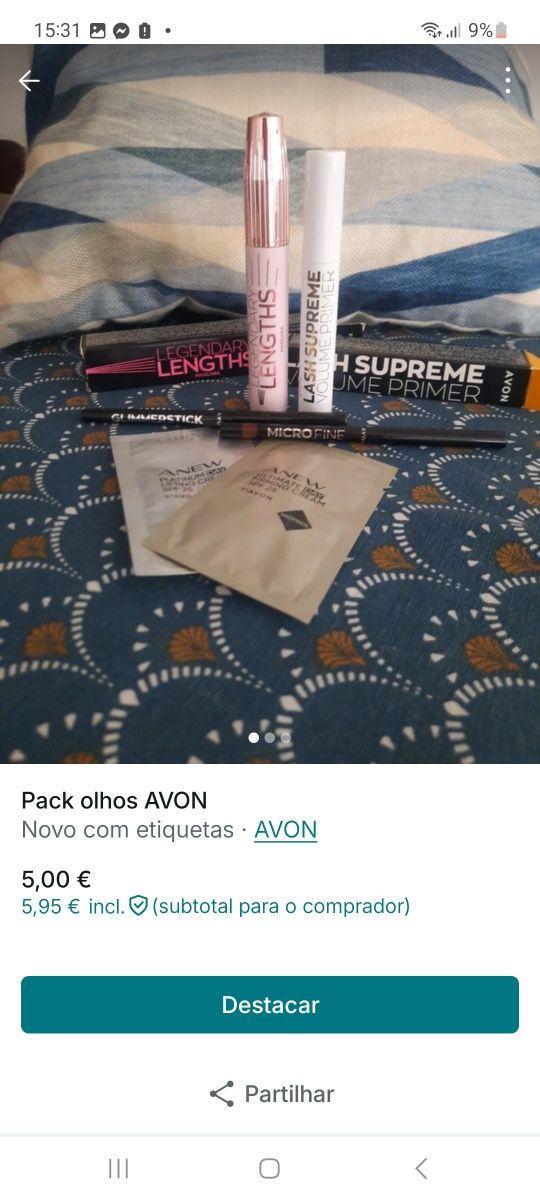 Produtos Avon novos