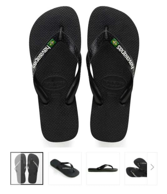 Havaianas originais do Brasil