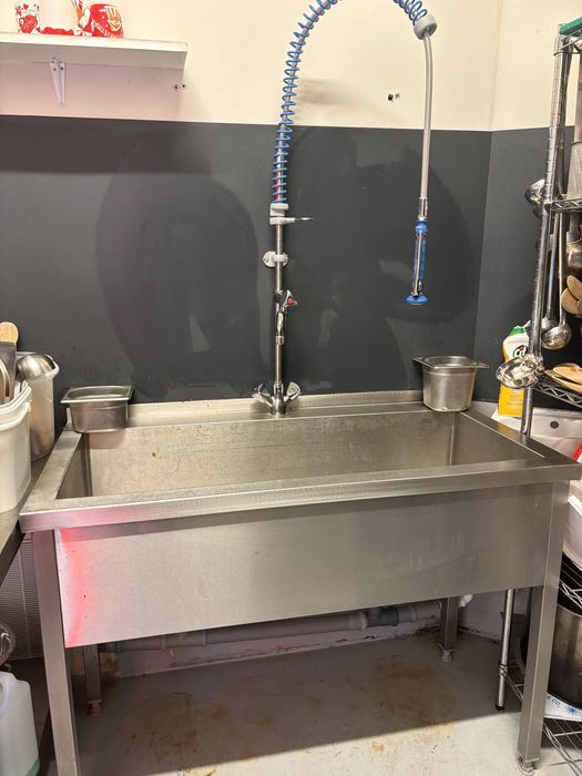 Basen, zlew gastronomiczny z baterią komplet