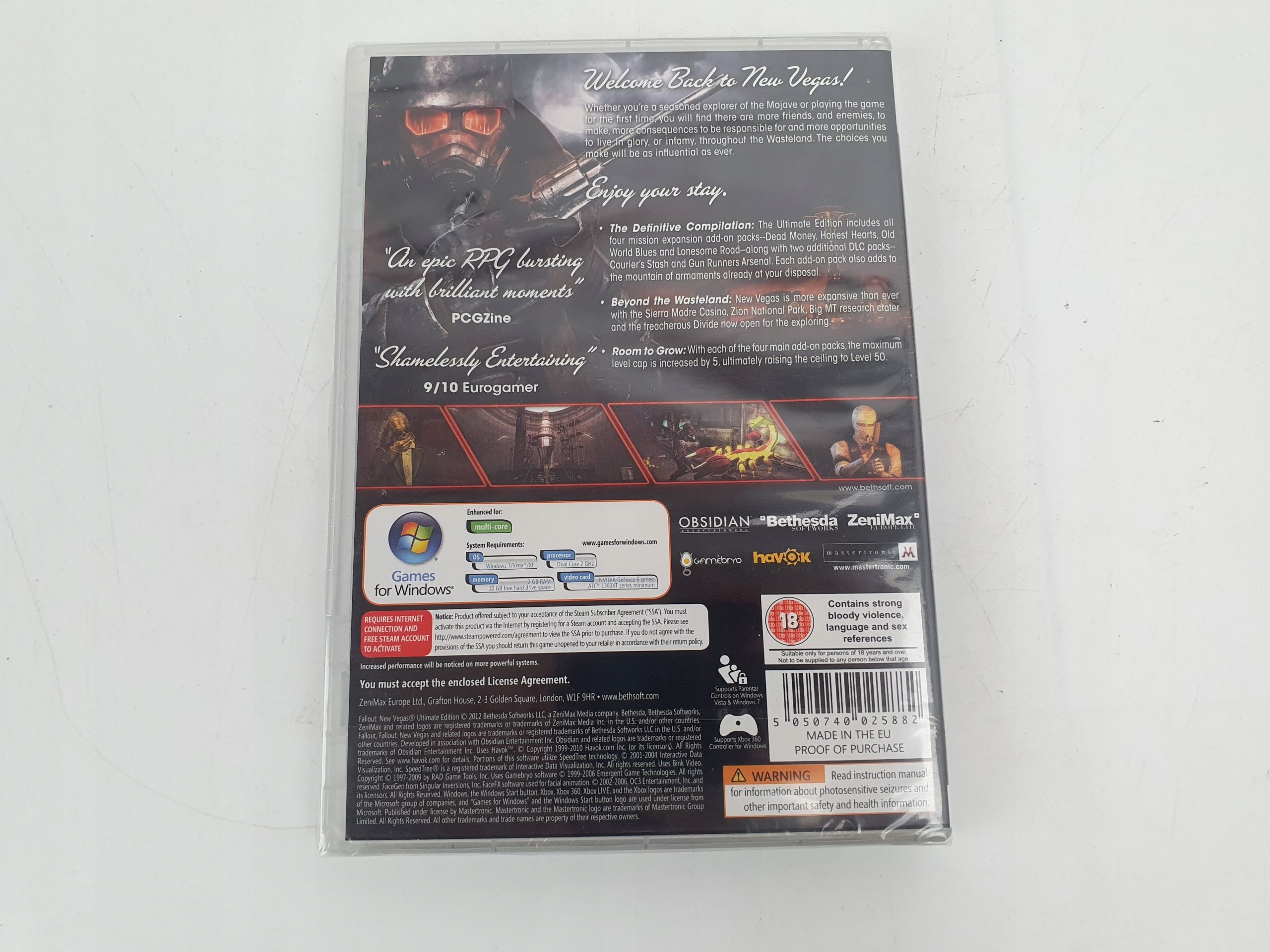 Fallout: New Vegas Ultimate Edition Pc (Eng) Nowa Z Defektem