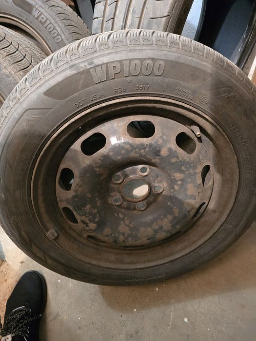 Felgi stalowe 15 + opony zimowe 185/60/15