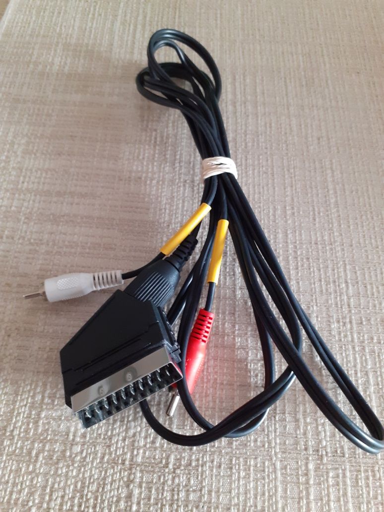 Kabel PIN-21 SCART, jack audio, do telewizora, odtwarzaczy, dekodera