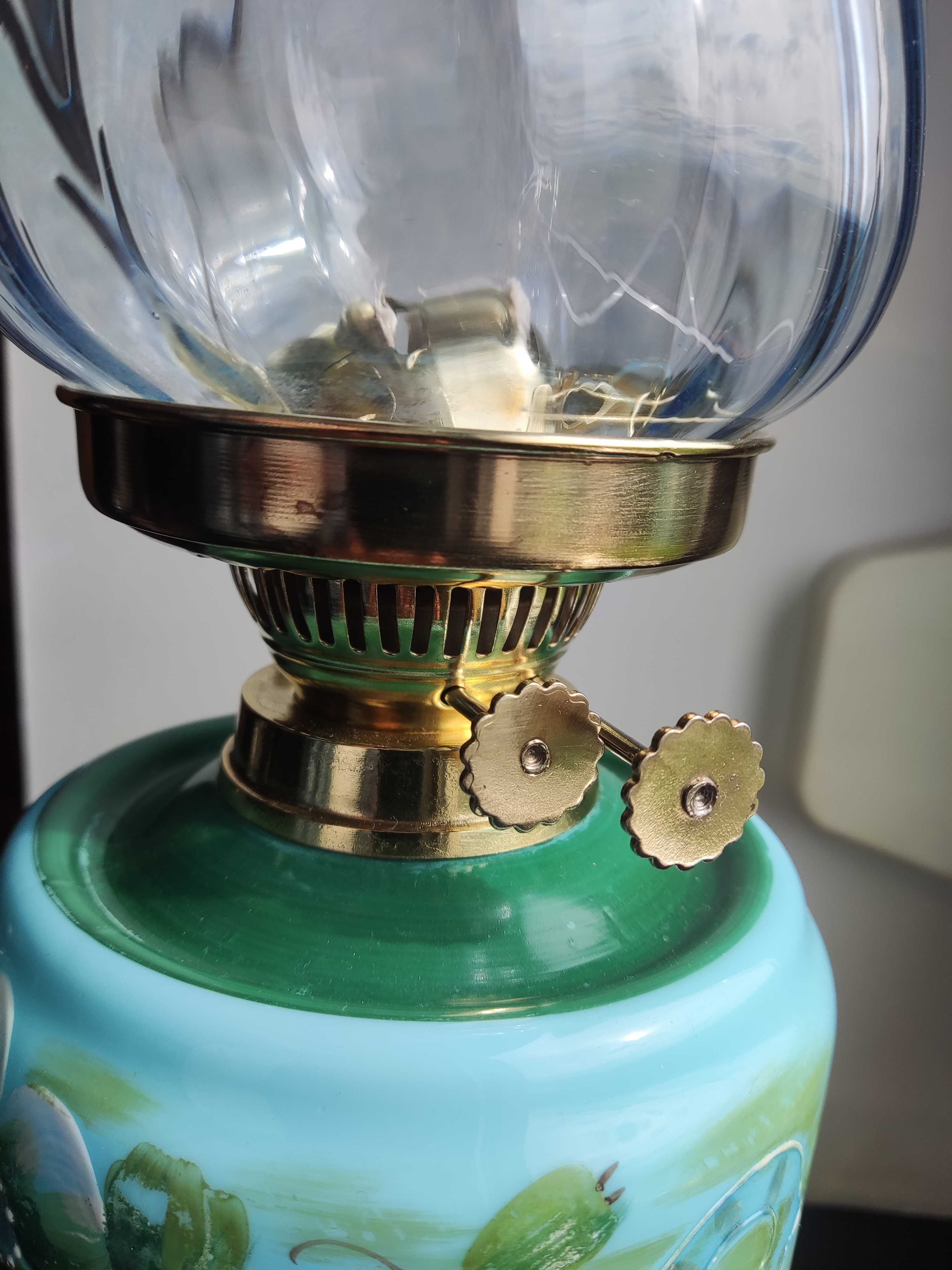 Angielska wiktoriańska lampa naftowa nr 882