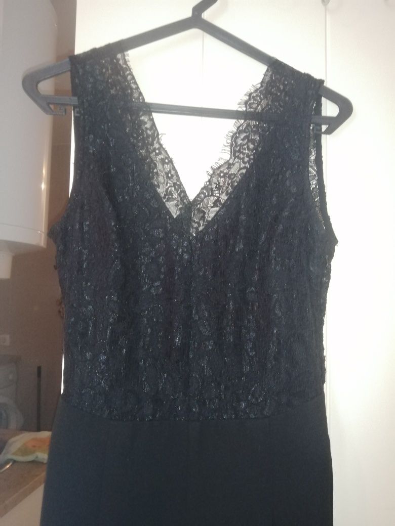 Macacao/jumpsuit preto mango xs