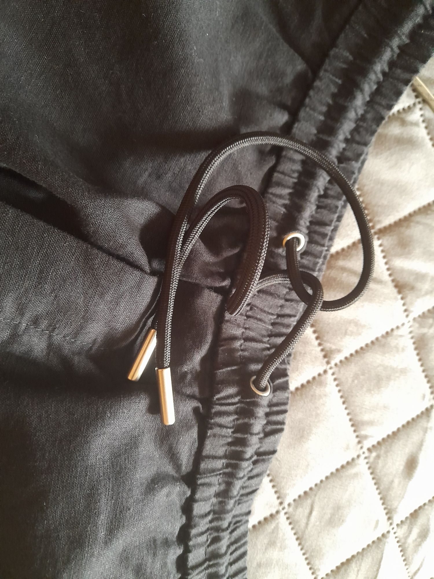 Krótkie spodenki z lnem H&M rozm. XS