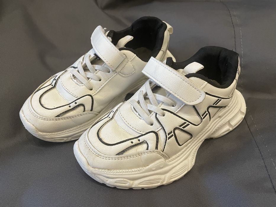 Кроссовки кросівки  білі унісекс екошкіра 20.5 см