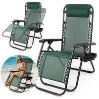 Krzesło turystyczne Zero Gravity leżak plażowy ogrodowy składny LT6