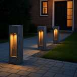 Betonowe lampy ogrodowe IP65 – nowoczesny design, 60 cm wysokości