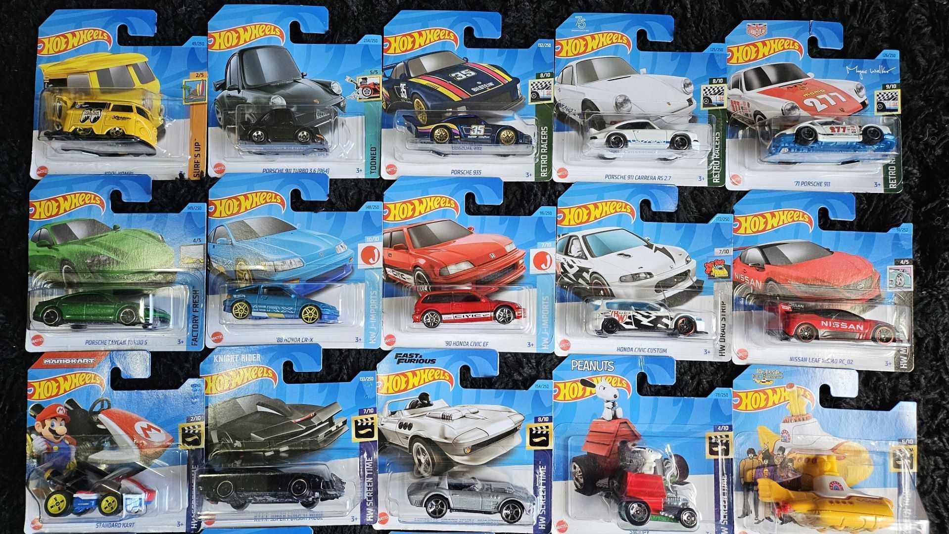 Hot Wheels 2023 e 2024 Treasure Hunt, novos e fechados