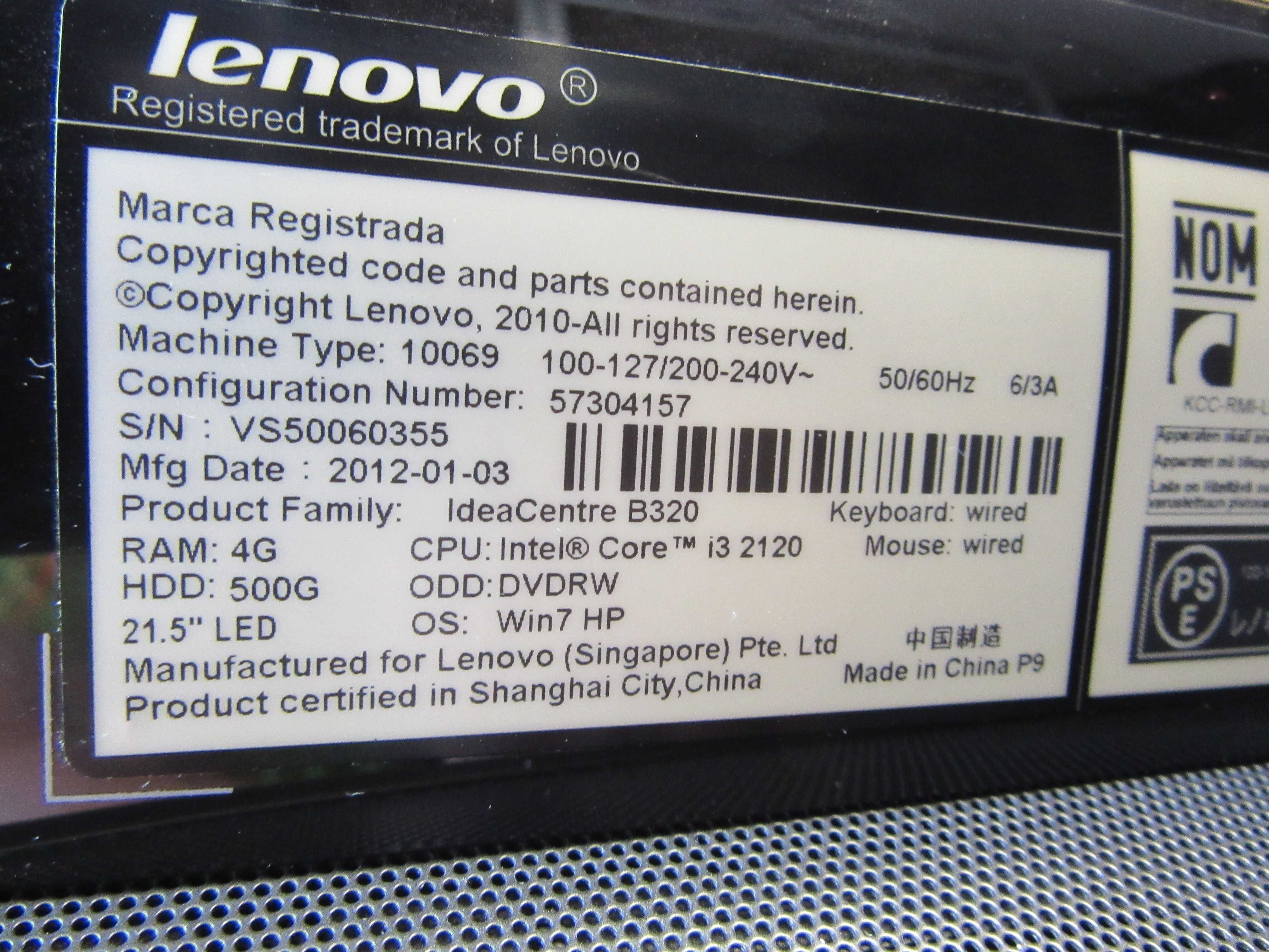 komputer All In One Lenovo Ideacentre B320 Intel i5-4200 ssd 12 msc gw