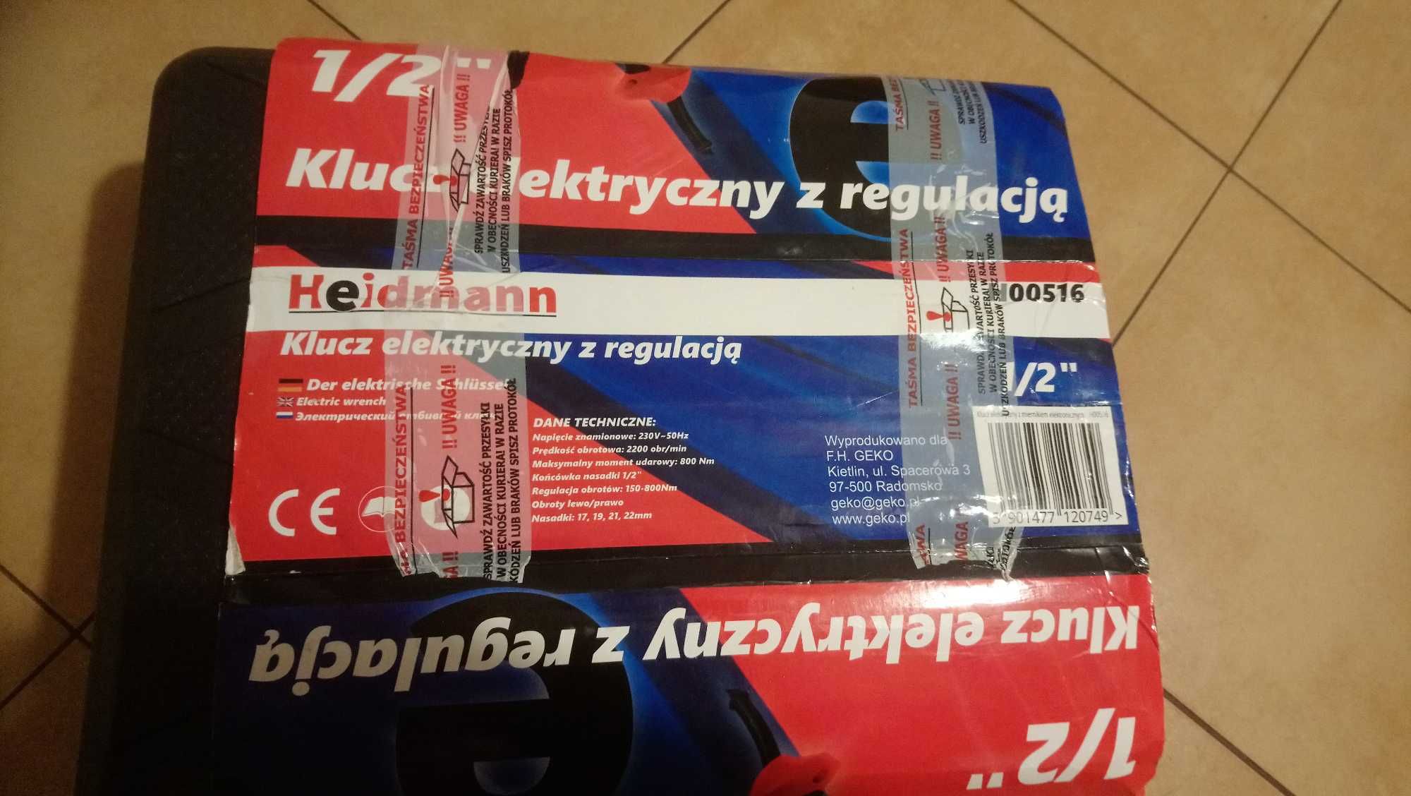 Elektryczny klucz udarowy 2000 W Heidmann & Dewalt