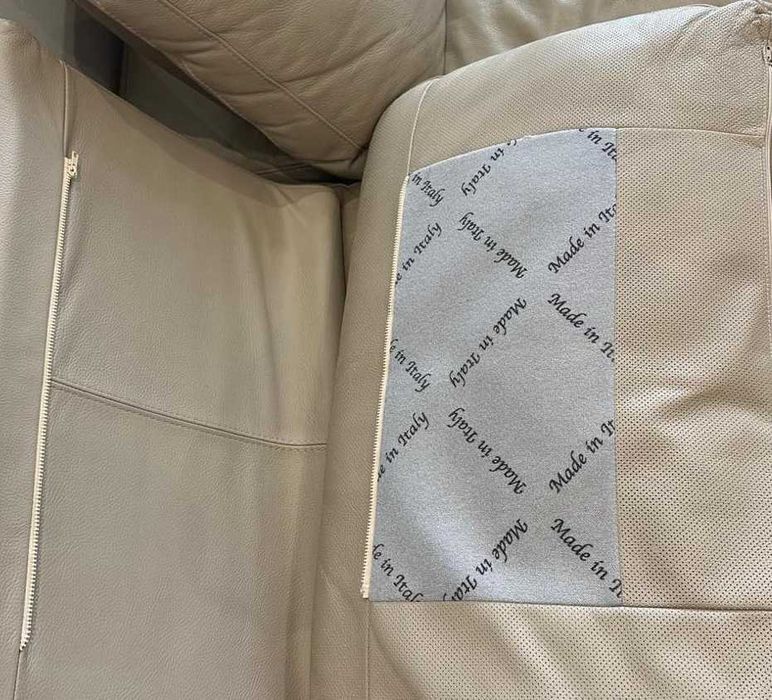 włoska skórzana kanapa narożnik z szezlongiem 176 x 275