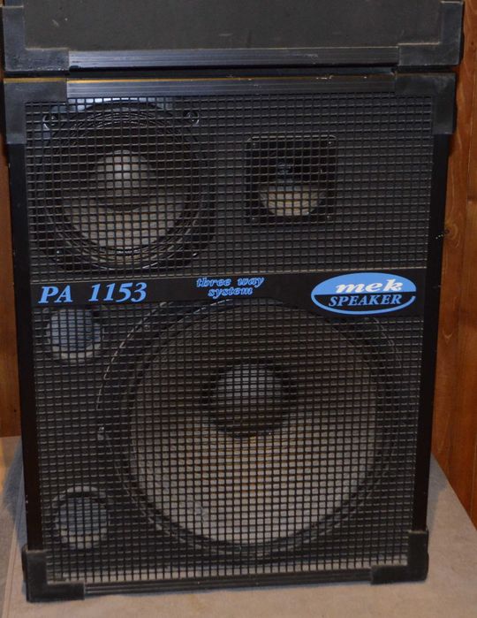 KME Mek Speak PA1153 kolumny głośnikowe estradowe 3drożne Niemieckie