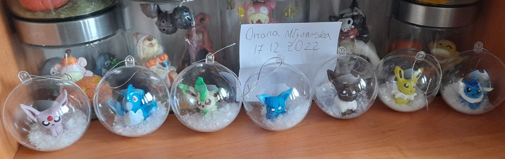 Rękodzieło pokemon slowpoke psyduck figurka terrarium ozdoba