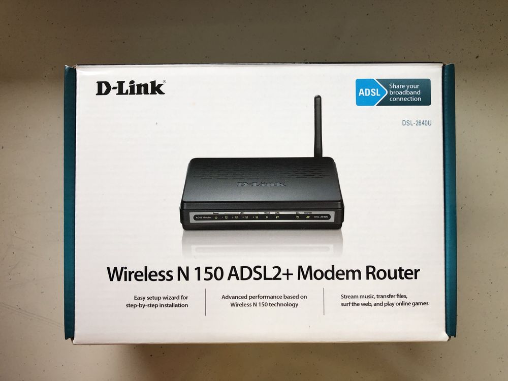 Bezprzewodowy Router wifi D-Link DSL-2640U TP-LINK