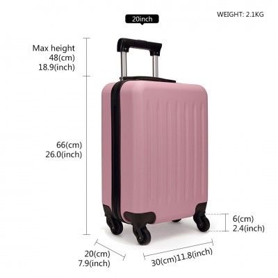 Walizka kabinowa bagaż podręczny pink