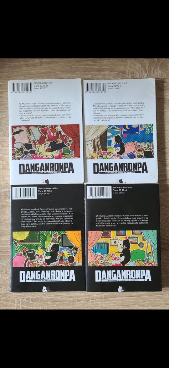 Danganronpa mangan 1-4 jak nowe manga