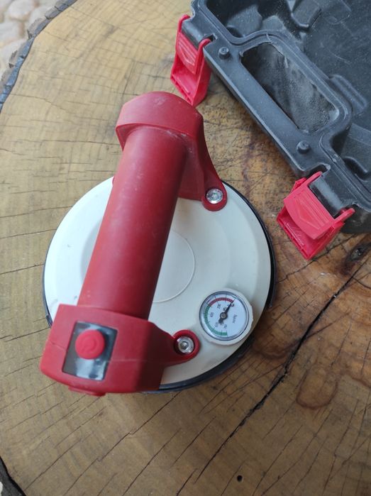 Вакуумна присоска для плитки акумуляторна Біла (150мм до 100кг)