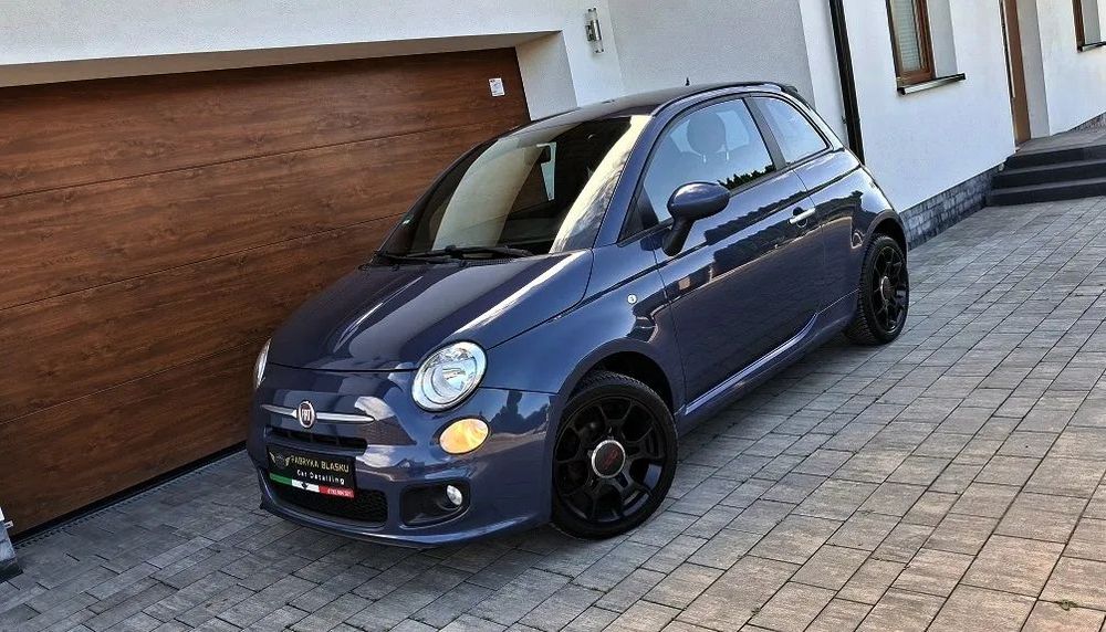 Fiat 500 *500 S*skóra+alcantara*cieta kierownica*klima*alu*sliczny