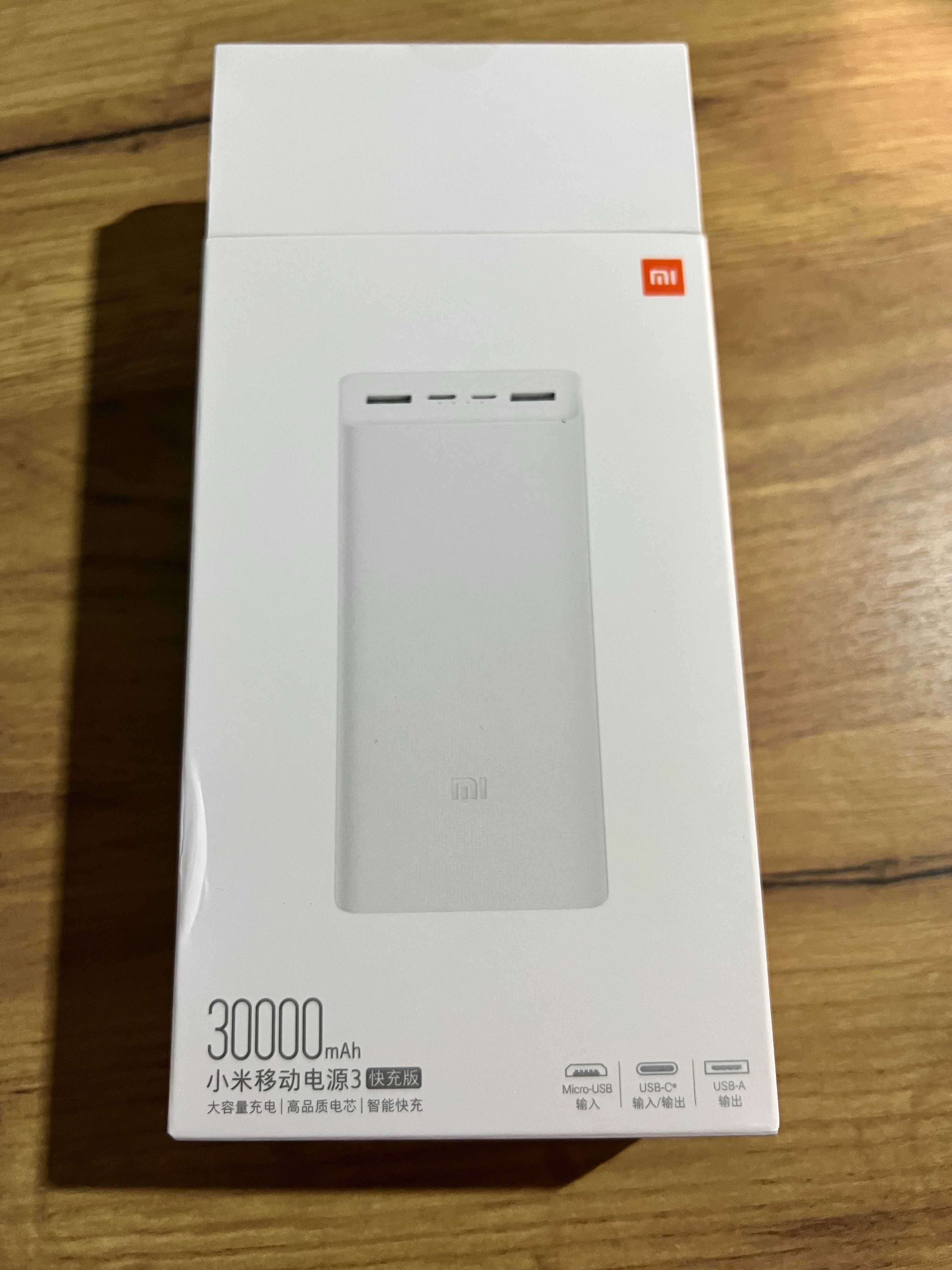 Xiaomi Mi Power Bank 3 30000mAh USB-C 18W QC 3.0 Fast Charge УМБ White