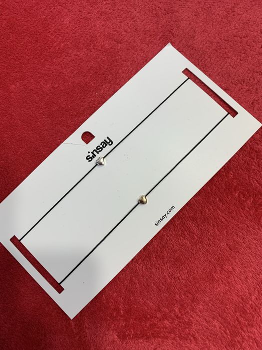 Chokery naszyjniki z serduszkami nowe Sinsay