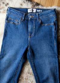 Spodnie dżinsy New Look skinny blue jeans