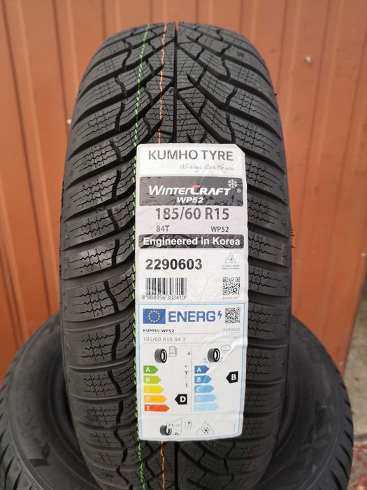 185/60 R15 84T - Kumho Winter Craft WP52 (2 sztuki) NOWE