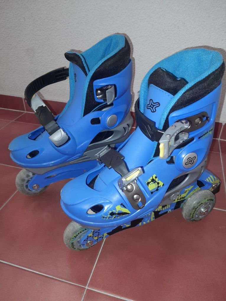 Patins criança + proteções