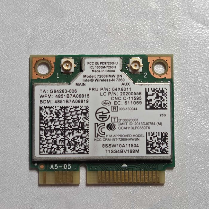PROMO w opisie- Karta WiFi + Bluetooth Intel Wireless-N 7260 (7260HMW)
