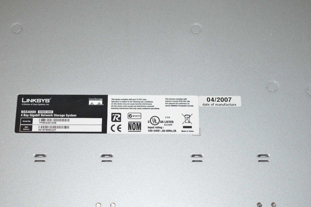 NAS linksys nss4000